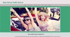 Desktop Screenshot of easychoicetrafficschool.com
